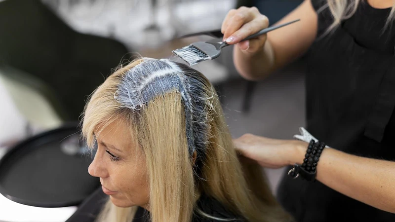 اموزش رنگ مو